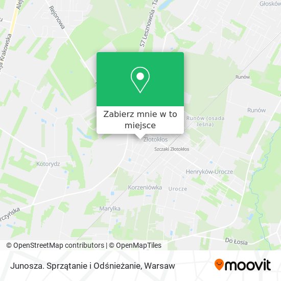 Mapa Junosza. Sprzątanie i Odśnieżanie