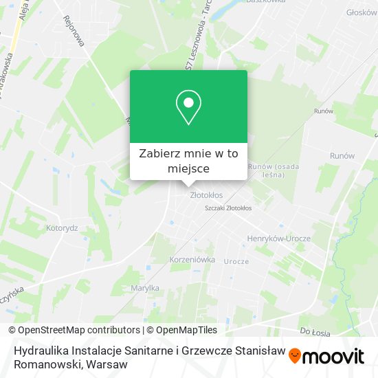 Mapa Hydraulika Instalacje Sanitarne i Grzewcze Stanisław Romanowski