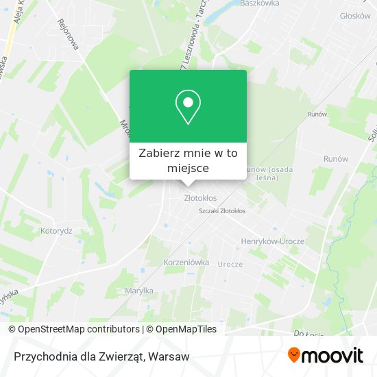 Mapa Przychodnia dla Zwierząt