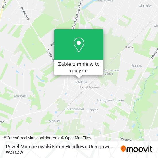 Mapa Paweł Marcinkowski Firma Handlowo Usługowa