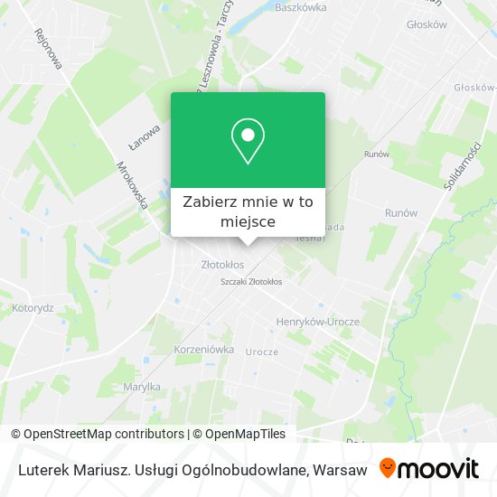 Mapa Luterek Mariusz. Usługi Ogólnobudowlane