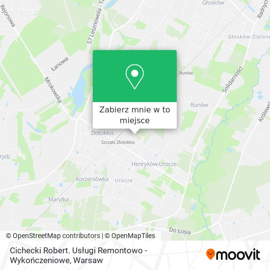 Mapa Cichecki Robert. Usługi Remontowo - Wykończeniowe