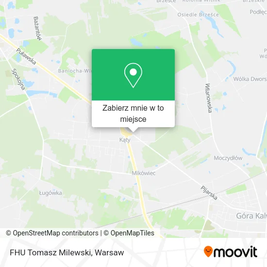 Mapa FHU Tomasz Milewski