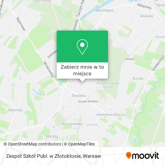 Mapa Zespół Szkół Publ. w Złotokłosie