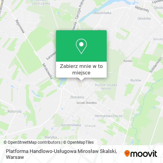 Mapa Platforma Handlowo-Usługowa Mirosław Skalski