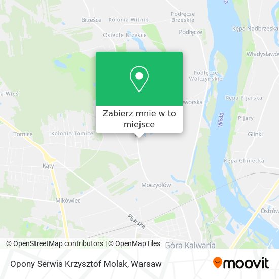 Mapa Opony Serwis Krzysztof Molak