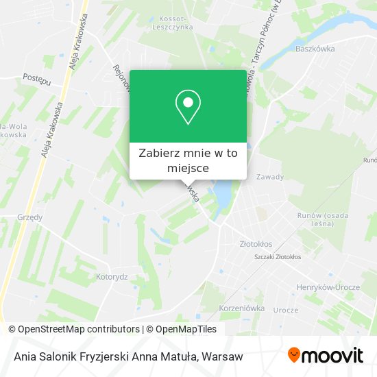 Mapa Ania Salonik Fryzjerski Anna Matuła