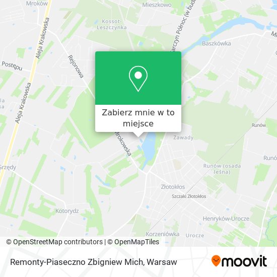 Mapa Remonty-Piaseczno Zbigniew Mich