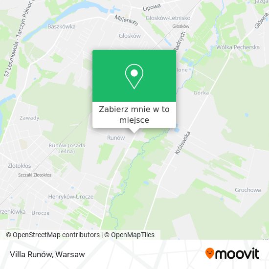 Mapa Villa Runów