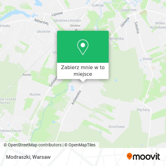 Mapa Modraszki