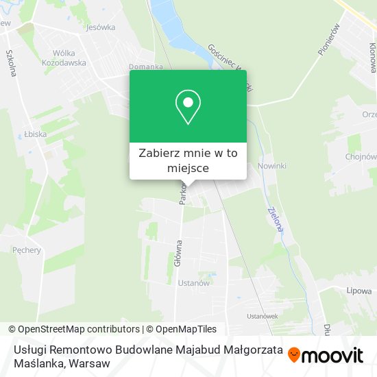 Mapa Usługi Remontowo Budowlane Majabud Małgorzata Maślanka