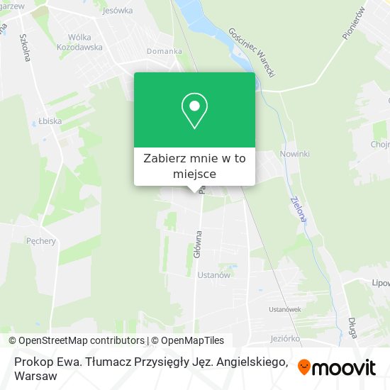 Mapa Prokop Ewa. Tłumacz Przysięgły Jęz. Angielskiego