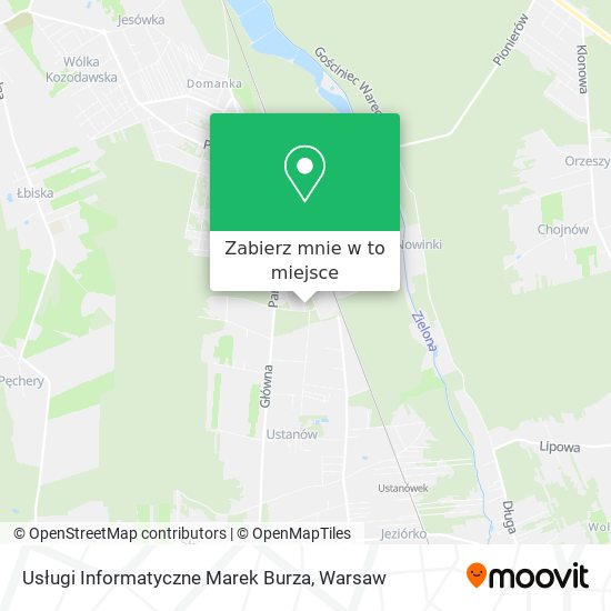 Mapa Usługi Informatyczne Marek Burza