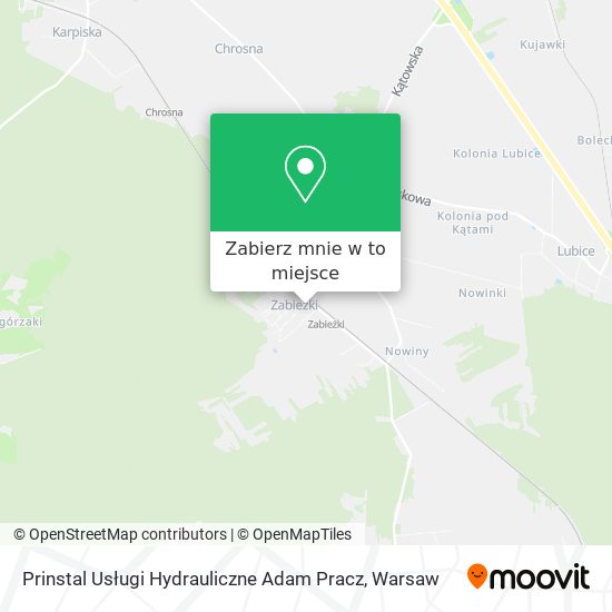 Mapa Prinstal Usługi Hydrauliczne Adam Pracz