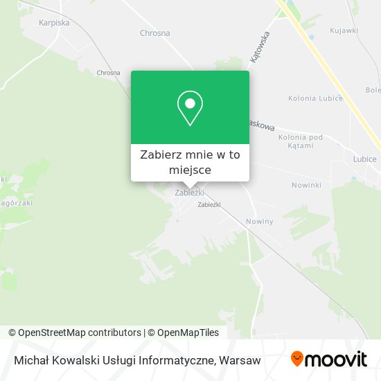 Mapa Michał Kowalski Usługi Informatyczne