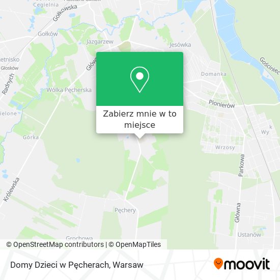 Mapa Domy Dzieci w Pęcherach