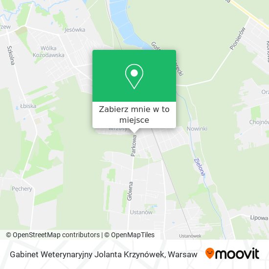 Mapa Gabinet Weterynaryjny Jolanta Krzynówek