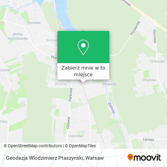 Mapa Geodezja Wlodzimierz Ptaszynski