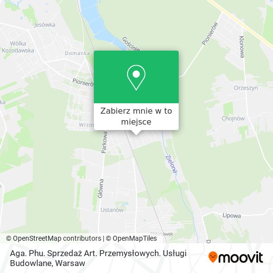 Mapa Aga. Phu. Sprzedaż Art. Przemysłowych. Usługi Budowlane