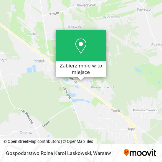 Mapa Gospodarstwo Rolne Karol Laskowski