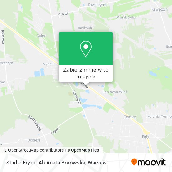 Mapa Studio Fryzur Ab Aneta Borowska