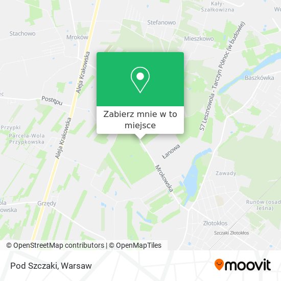 Mapa Pod Szczaki