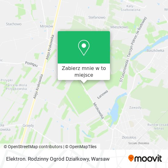 Mapa Elektron. Rodzinny Ogród Działkowy