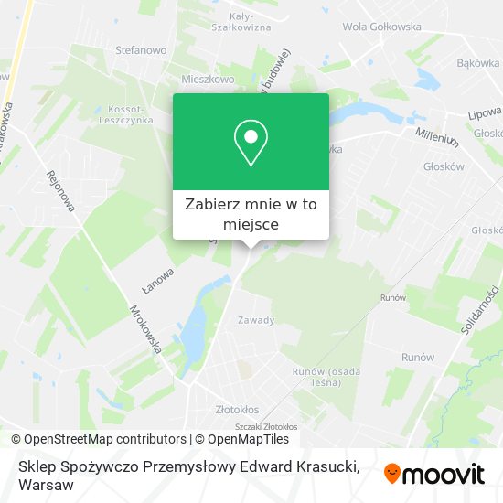 Mapa Sklep Spożywczo Przemysłowy Edward Krasucki