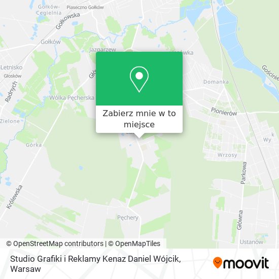 Mapa Studio Grafiki i Reklamy Kenaz Daniel Wójcik