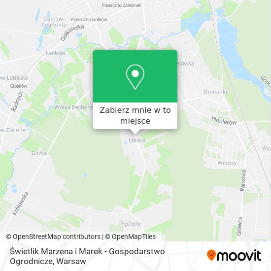 Mapa Świetlik Marzena i Marek - Gospodarstwo Ogrodnicze