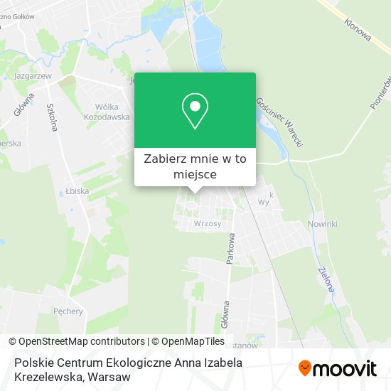 Mapa Polskie Centrum Ekologiczne Anna Izabela Krezelewska