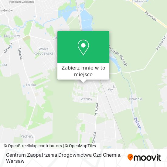 Mapa Centrum Zaopatrzenia Drogownictwa Czd Chemia