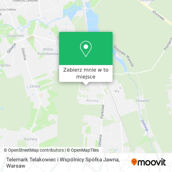 Mapa Telemark Telakowiec i Wspólnicy Spółka Jawna