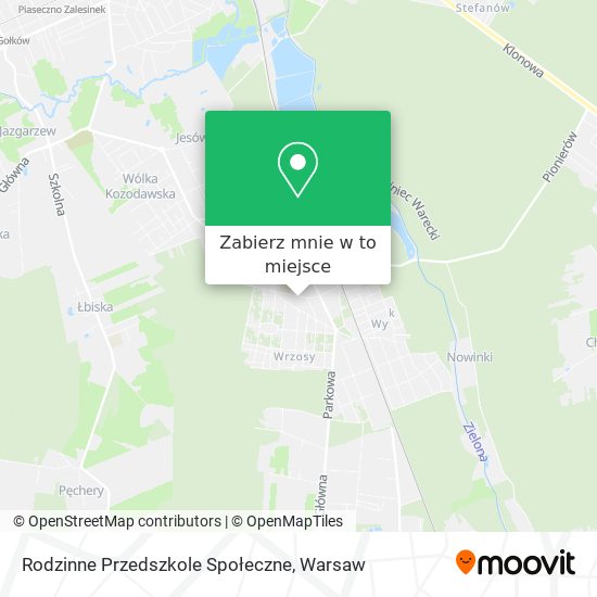 Mapa Rodzinne Przedszkole Społeczne