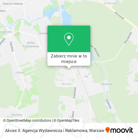 Mapa Akces II. Agencja Wydawnicza i Reklamowa