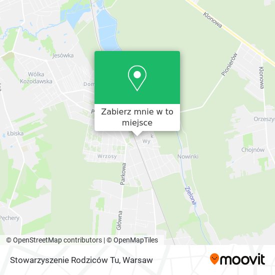 Mapa Stowarzyszenie Rodziców Tu