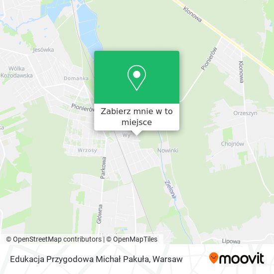 Mapa Edukacja Przygodowa Michał Pakuła