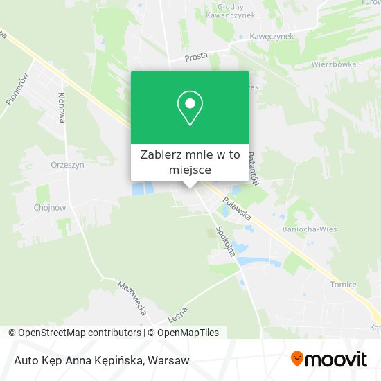 Mapa Auto Kęp Anna Kępińska