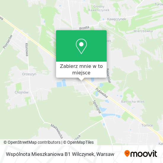 Mapa Wspólnota Mieszkaniowa B1 Wilczynek