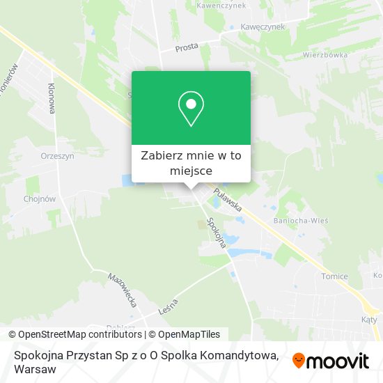 Mapa Spokojna Przystan Sp z o O Spolka Komandytowa