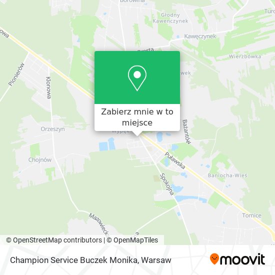 Mapa Champion Service Buczek Monika