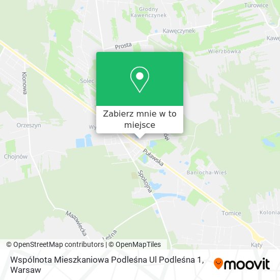 Mapa Wspólnota Mieszkaniowa Podleśna Ul Podleśna 1