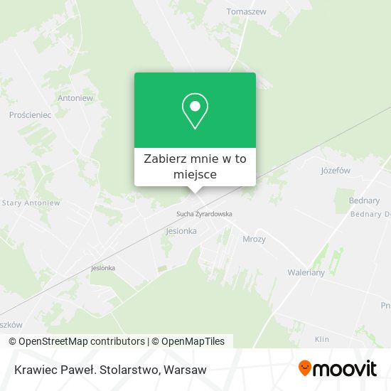 Mapa Krawiec Paweł. Stolarstwo