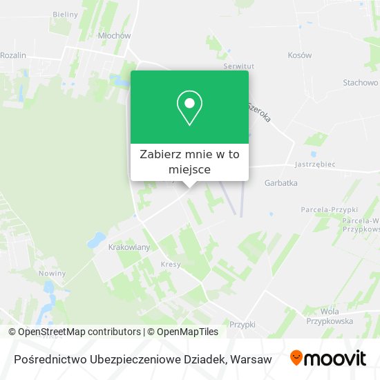 Mapa Pośrednictwo Ubezpieczeniowe Dziadek