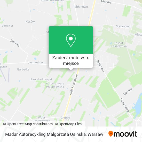 Mapa Madar Autorecykling Malgorzata Osinska