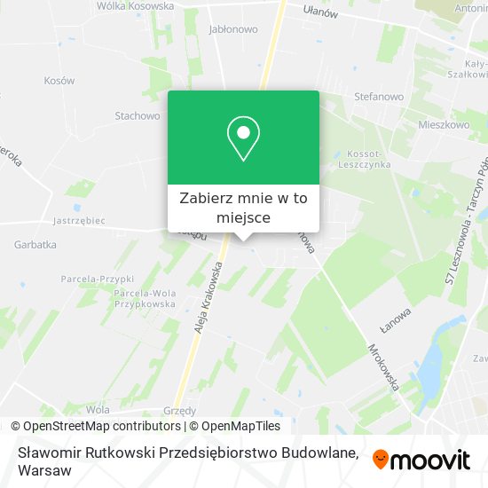 Mapa Sławomir Rutkowski Przedsiębiorstwo Budowlane