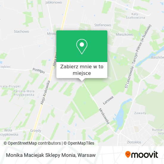 Mapa Monika Maciejak Sklepy Monia