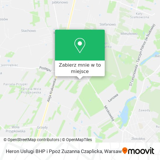 Mapa Heron Usługi BHP i Ppoż Zuzanna Czaplicka