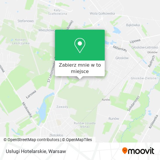 Mapa Usługi Hotelarskie