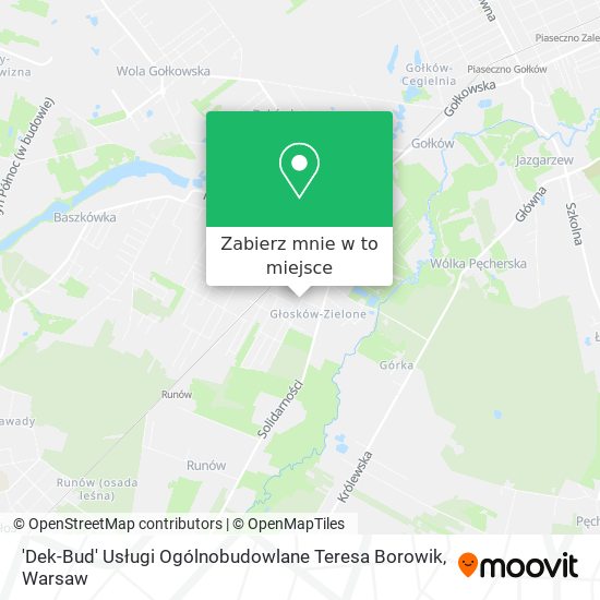 Mapa 'Dek-Bud' Usługi Ogólnobudowlane Teresa Borowik